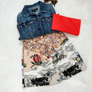 Anthropologie Flora Fortress Castl Skirt Leifnotes